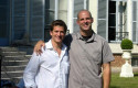 Director Guillaume Canet with moi while filming at French chateau Director Guillaume Canet with moi while filming at French chateau